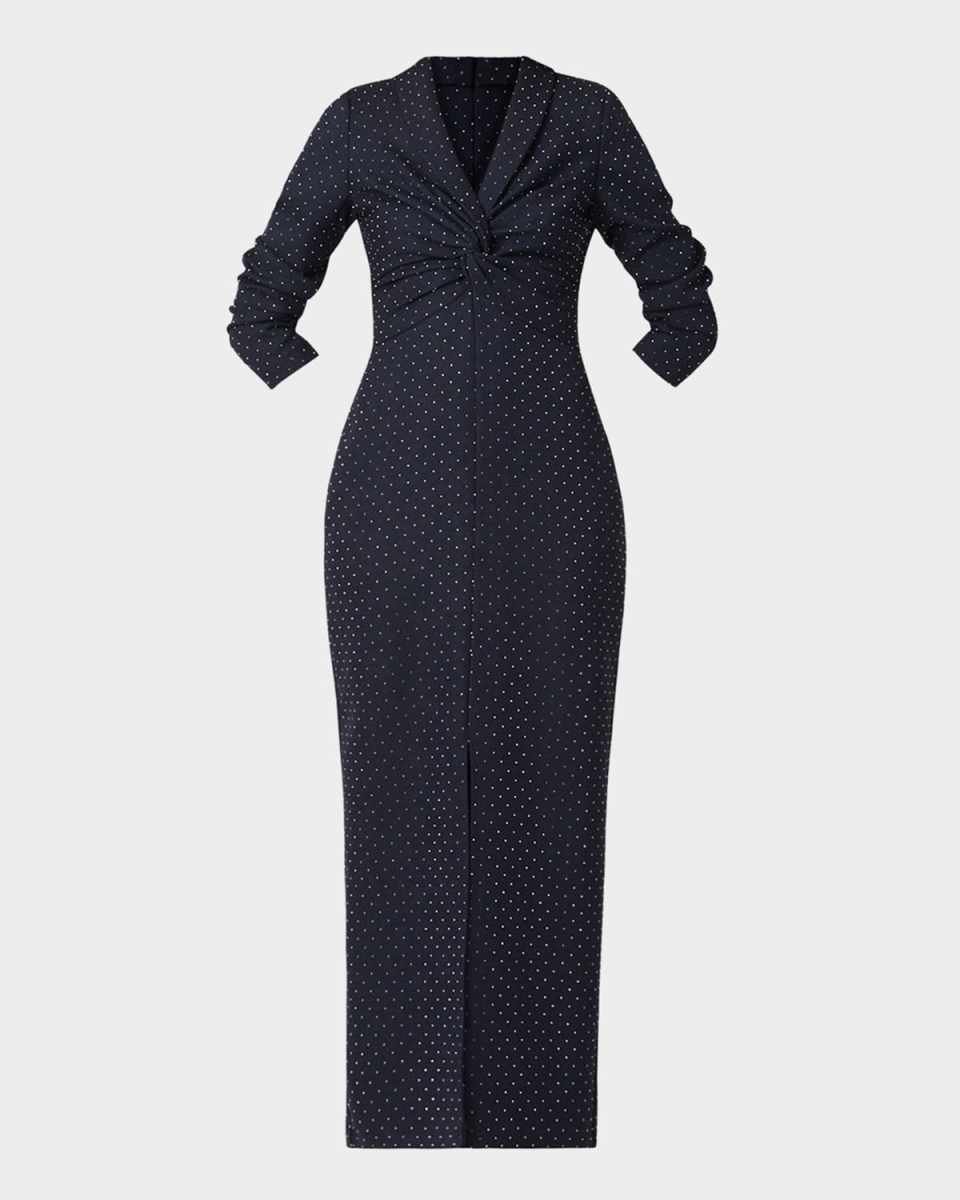 Asher Crystal-Embellished Twill Maxi Dress